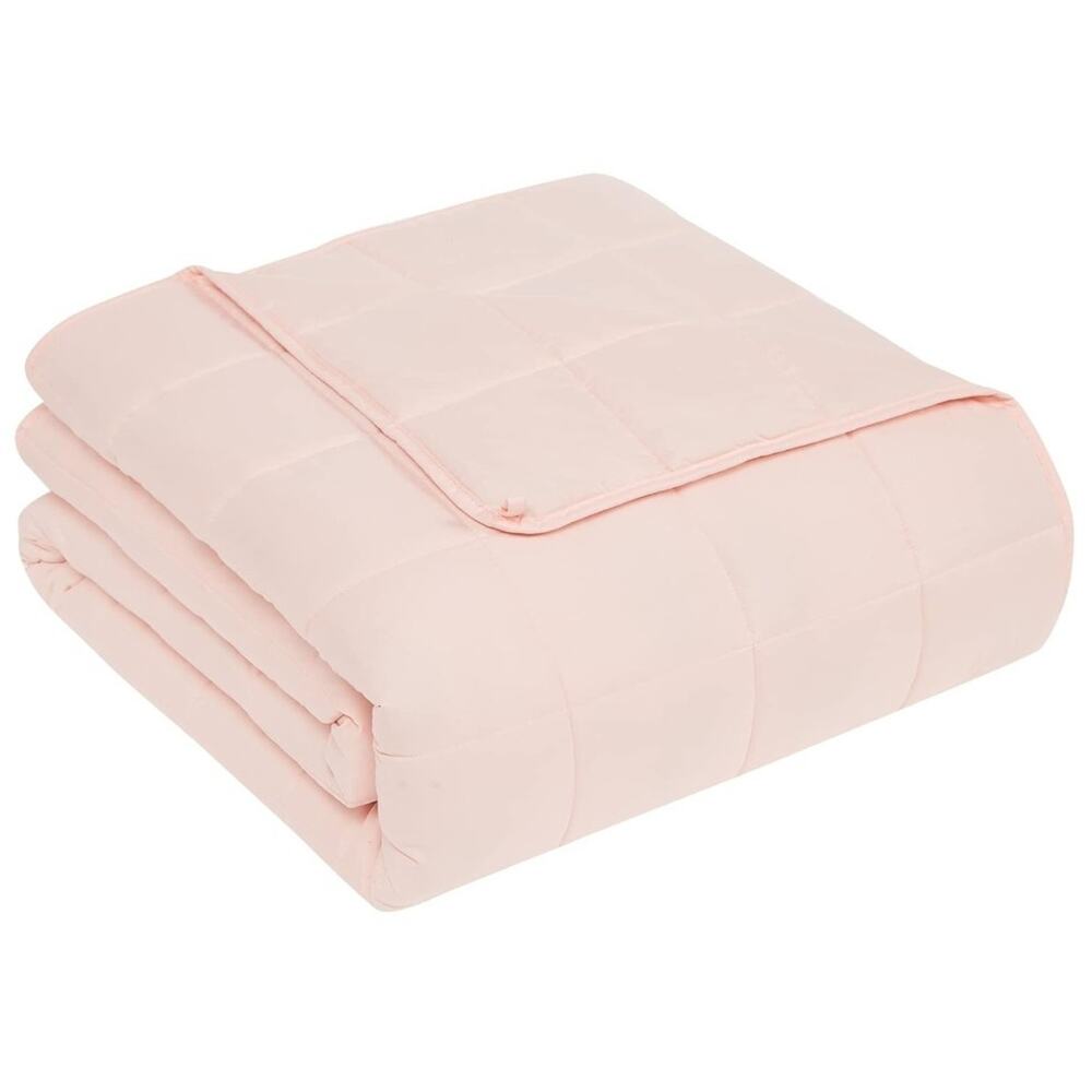 CuteKing Weighted Blanket 15lb 60x80 Pink Adults Glass Beads Open Box New - Picture 7 of 7